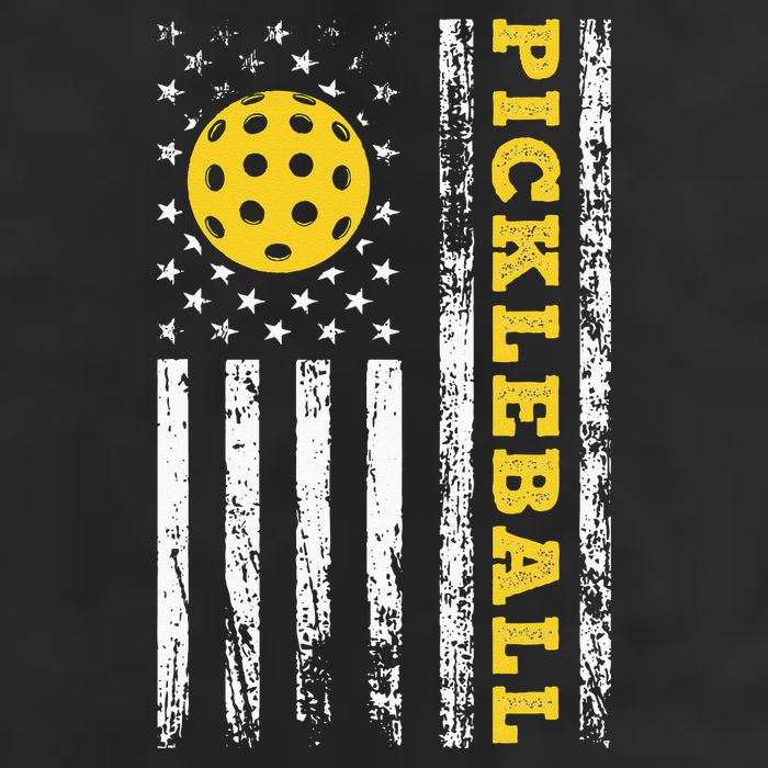 US Flag Pickleball Player Paddleball Lover Cool Comfort Performance Bucket Hat