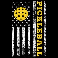 US Flag Pickleball Player Paddleball Lover Performance Shirt