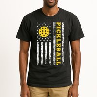 US Flag Pickleball Player Paddleball Lover Tall T-Shirt