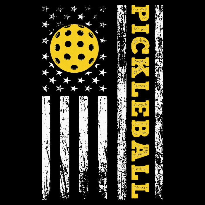 US Flag Pickleball Player Paddleball Lover Tall T-Shirt