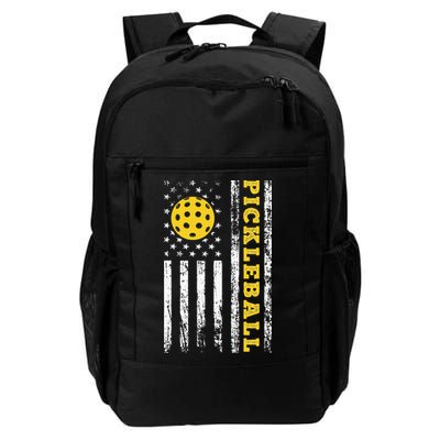 US Flag Pickleball Player Paddleball Lover Backpack