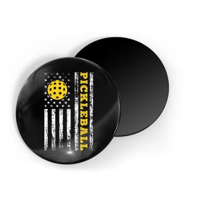 US Flag Pickleball Player Paddleball Lover Magnet