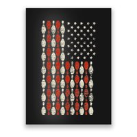 Us Flag Patriotic Proud American Bowler Gift Bowling Poster