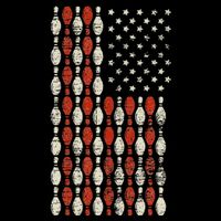 Us Flag Patriotic Proud American Bowler Gift Bowling Poster