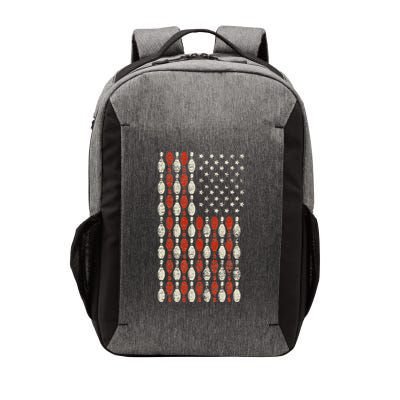 Us Flag Patriotic Proud American Bowler Gift Bowling Vector Backpack