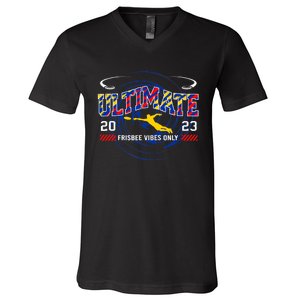 Ultimate Frisbee Player Disc Golf V-Neck T-Shirt