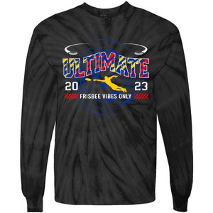 Ultimate Frisbee Player Disc Golf Tie-Dye Long Sleeve Shirt