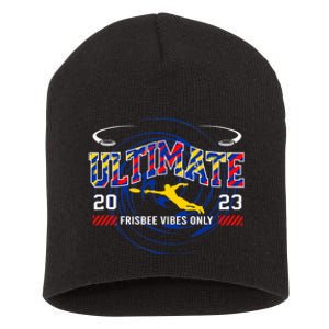 Ultimate Frisbee Player Disc Golf Short Acrylic Beanie