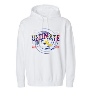 Ultimate Frisbee Player Disc Golf Garment-Dyed Fleece Hoodie