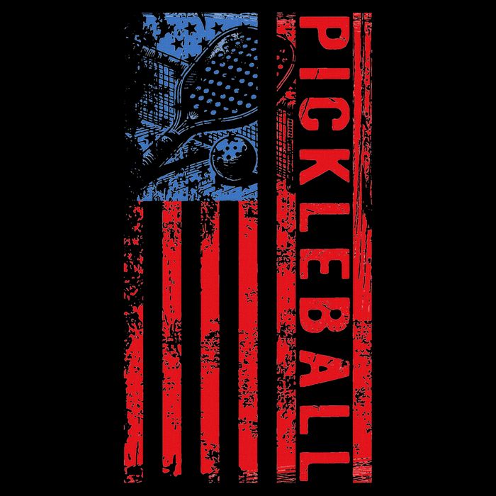Us Flag Pickleball American Pickleball Player Cooling Performance Crew T-Shirt
