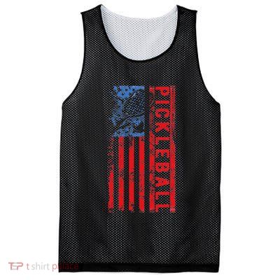 Us Flag Pickleball American Pickleball Player Mesh Reversible Basketball Jersey Tank