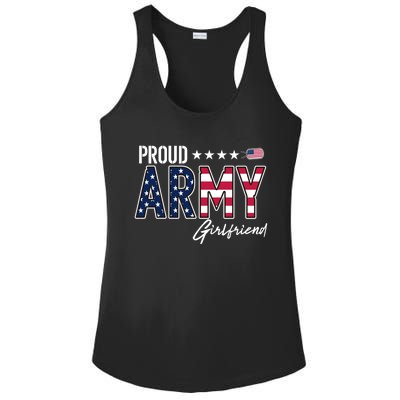 Us Flag Proud Army Friend Gift Ladies PosiCharge Competitor Racerback Tank