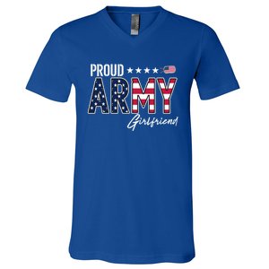 Us Flag Proud Army Friend Meaningful Gift V-Neck T-Shirt