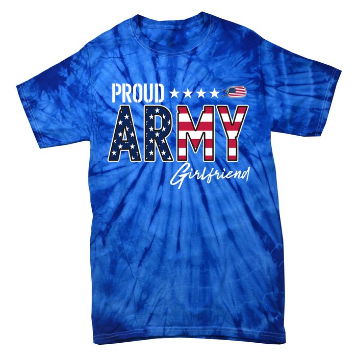 Us Flag Proud Army Friend Meaningful Gift Tie-Dye T-Shirt