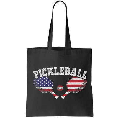 Us Flag Pickleball Player Vintage Pickle Ball Lover Bag