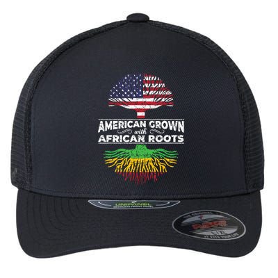 Us Flag Pride African American Heritage Black History Month Flexfit Unipanel Trucker Cap