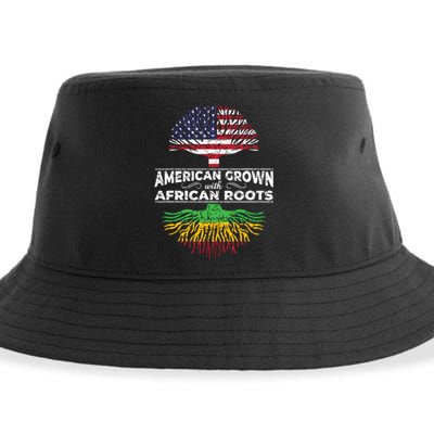 Us Flag Pride African American Heritage Black History Month Sustainable Bucket Hat