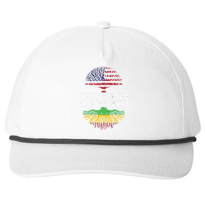 Us Flag Pride African American Heritage Black History Month Snapback Five-Panel Rope Hat