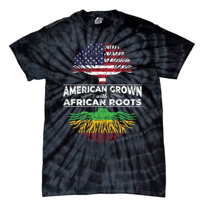 Us Flag Pride African American Heritage Black History Month Tie-Dye T-Shirt