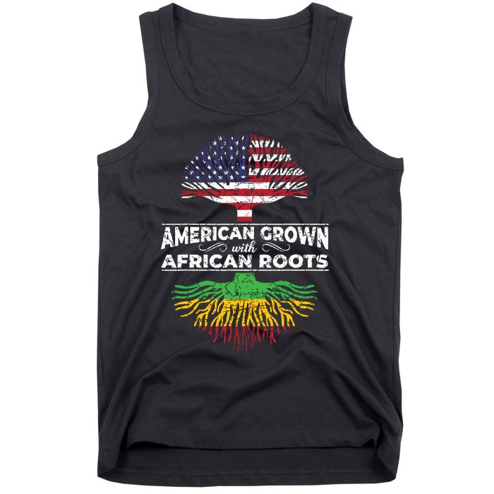 Us Flag Pride African American Heritage Black History Month Tank Top