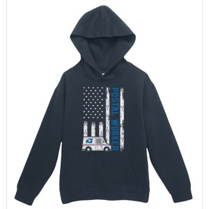 USA Flag Patriotic Postal Worker Mailman Mail Lady Novelty Urban Pullover Hoodie