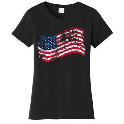 USA Flag Patriotic 4th of July America day of Independence Women's T-Shirt