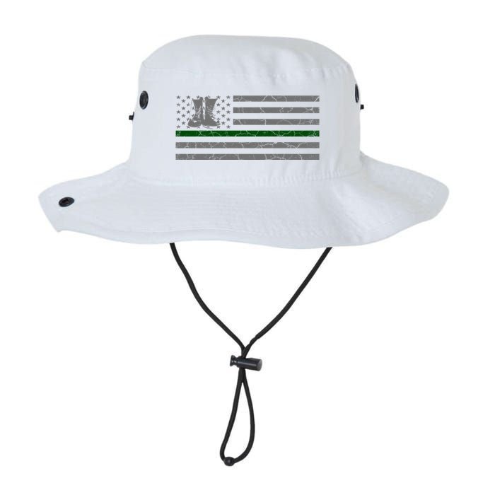 US Flag Patriotic Army Boots Bucket Hat