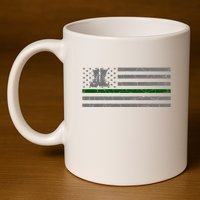 US Flag Patriotic Army Boots 11oz C Handle Ceramic Mug