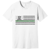 US Flag Patriotic Army Boots Premium T-Shirt