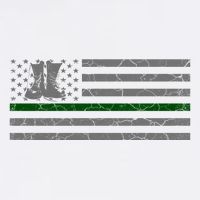 US Flag Patriotic Army Boots Premium T-Shirt