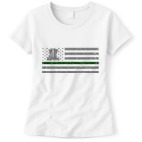 US Flag Patriotic Army Boots Womens T-Shirt