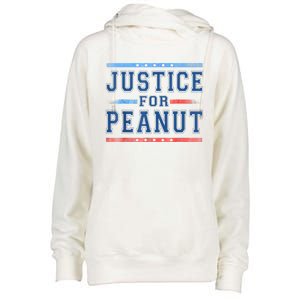 Us Flag Peanut Squirrel Justice For Peanut The Squirrel Gift Womens Funnel Neck Pullover Hood