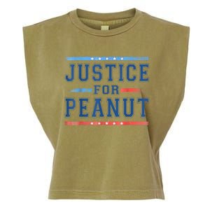 Us Flag Peanut Squirrel Justice For Peanut The Squirrel Gift Garment-Dyed Women's Muscle Tee