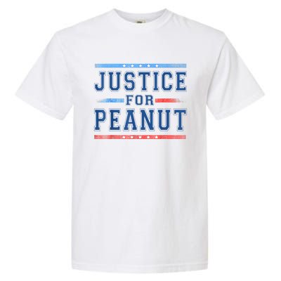 Us Flag Peanut Squirrel Justice For Peanut The Squirrel Gift Garment-Dyed Heavyweight T-Shirt