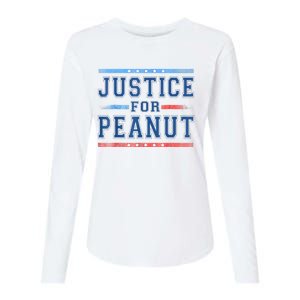 Us Flag Peanut Squirrel Justice For Peanut The Squirrel Gift Womens Cotton Relaxed Long Sleeve T-Shirt