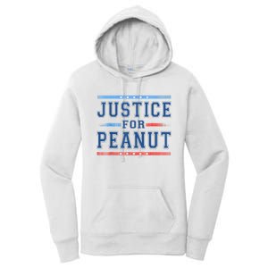 Us Flag Peanut Squirrel Justice For Peanut The Squirrel Gift Women's Pullover Hoodie