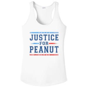 Us Flag Peanut Squirrel Justice For Peanut The Squirrel Gift Ladies PosiCharge Competitor Racerback Tank