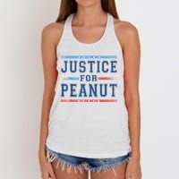 Us Flag Peanut Squirrel Justice For Peanut The Squirrel Gift Women's Knotted Racerback Tank