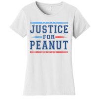 Us Flag Peanut Squirrel Justice For Peanut The Squirrel Gift Women's T-Shirt