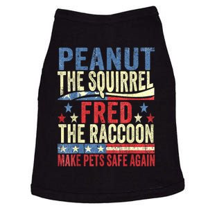 Us Flag Peanut The Squirrel & Fred The Raccoon Make Pets Safe Again Gift Doggie Tank