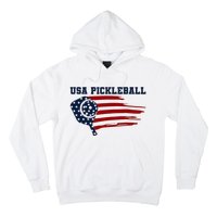 USA Flag Pickleball Design Hoodie