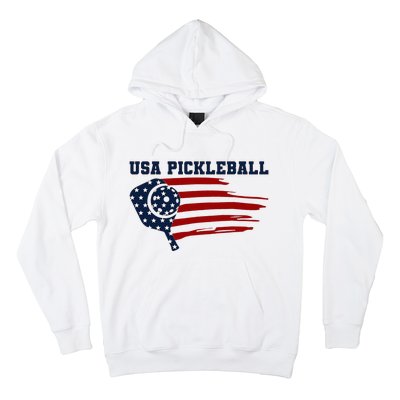 USA Flag Pickleball Design Hoodie