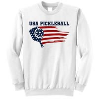 USA Flag Pickleball Design Sweatshirt