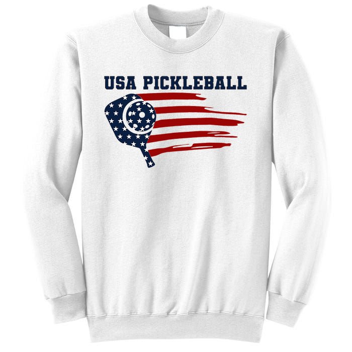 USA Flag Pickleball Design Sweatshirt