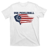 USA Flag Pickleball Design T-Shirt