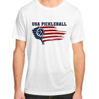 USA Flag Pickleball Design Adult ChromaSoft Performance T-Shirt