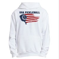 USA Flag Pickleball Design Urban Pullover Hoodie