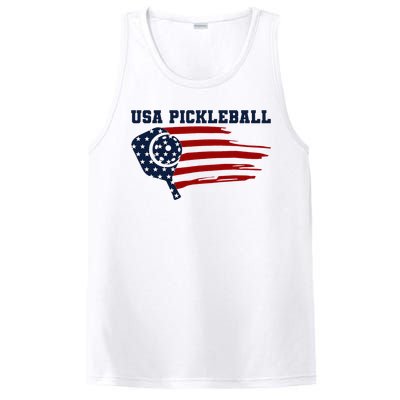 USA Flag Pickleball Design PosiCharge Competitor Tank