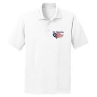 USA Flag Pickleball Design PosiCharge RacerMesh Polo