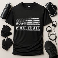 Us Flag Pickleball American Pickleball Player Cooling Performance Crew T-Shirt